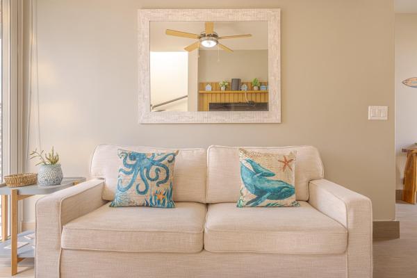 Furnished 2-bedroom beach home in playa caracol