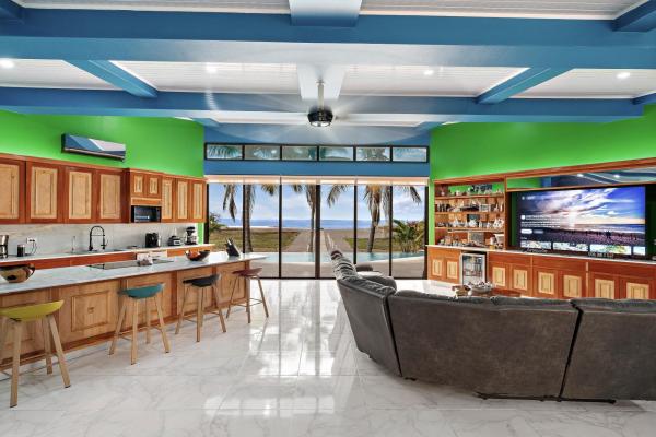 Unique beachfront home in playa la barqueta