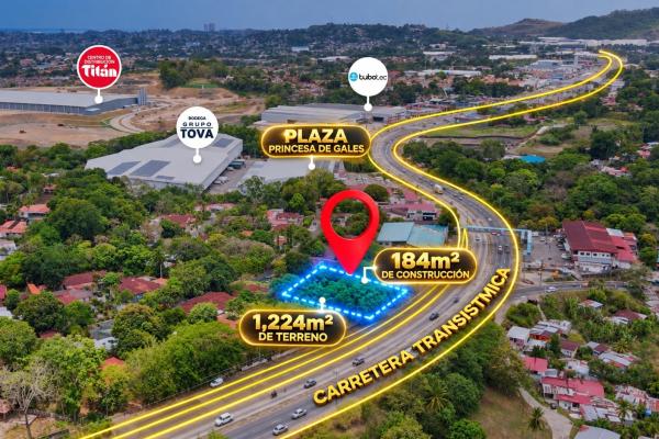 Venta de terreno con mejoras sobre vía principal transístmica las cumbres