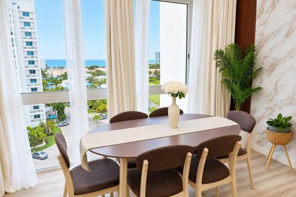 ¡lujoso apartamento con vista al mar en playa blanca!