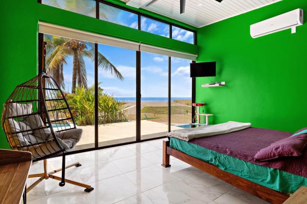 Unique beachfront home in playa la barqueta