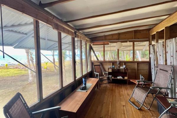 Beachfront off-grid home for sale
