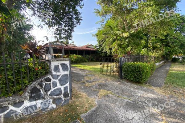 Terreno de 1,556m² en altos del golf con casa colonial para restaurar
