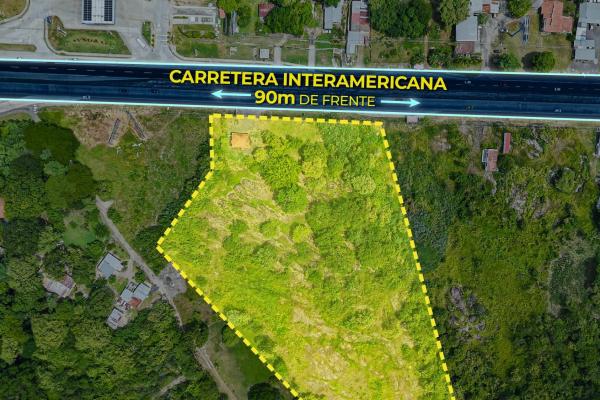 Venta de terreno comercial sobre la interamericana en coronado
