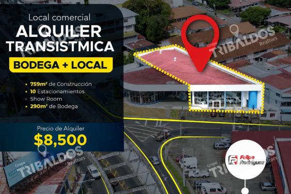 Commercial premises for rent in transístmica