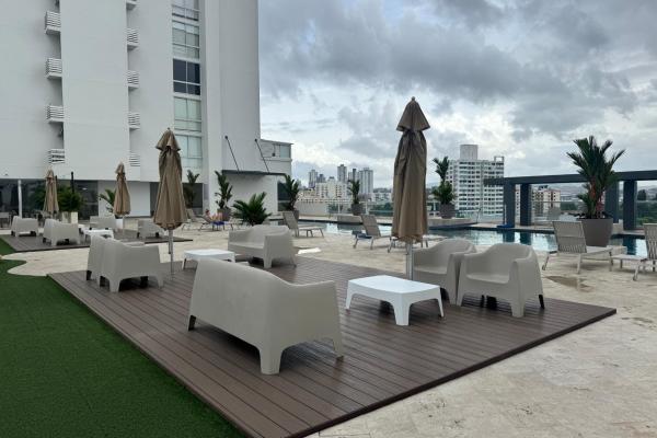 Ph bahia del golf/3 bedrooms/balcony/cabin
