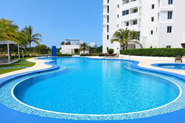¡lujoso apartamento con vista al mar en playa blanca!