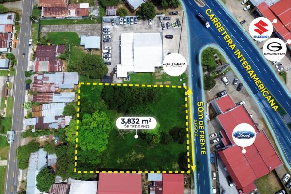 Venta de terreno comercial en chiriquí a pasos de la panamericana
