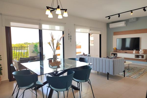 Apartamento amoblado con vista al mar y club de playa en san carlos
