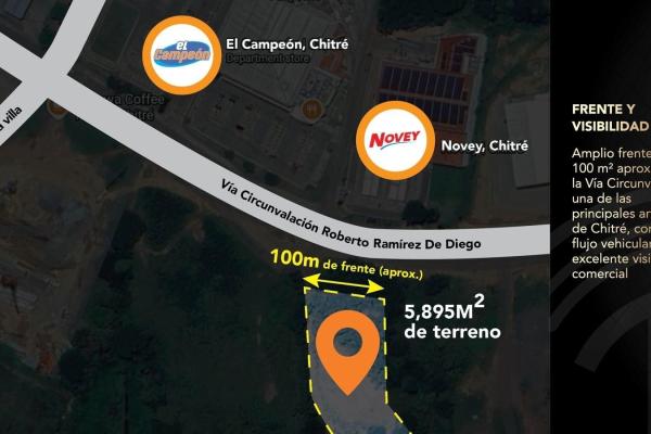 Commercial land for sale in front of novey, chitré