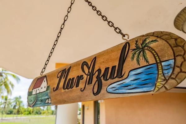 Beachside home with solar panels in las lajas