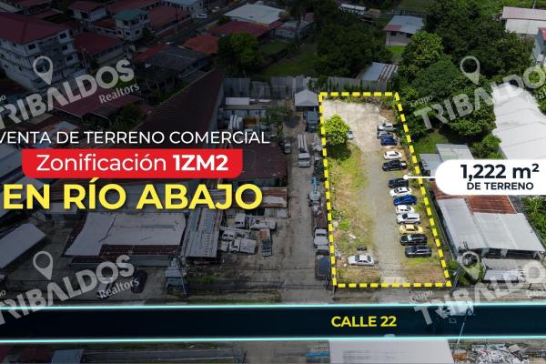 Venta de terreno comercial 1zm2 en río abajo