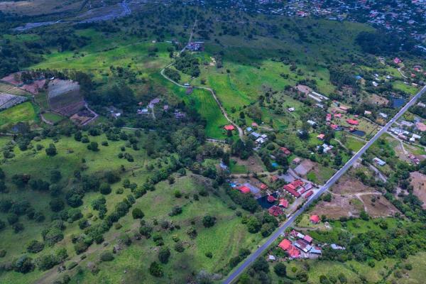 Land with a natural creek