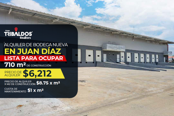 Alquiler de bodega en juan diaz, llano bonito