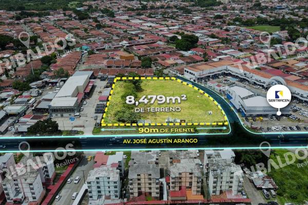 Venta de terreno comercial en ave. jose agustin arango