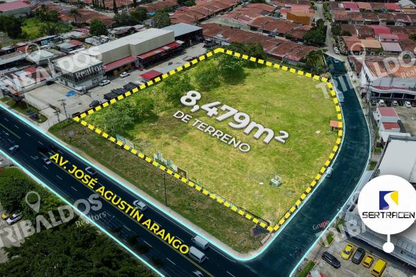 Venta de terreno comercial en ave. jose agustin arango